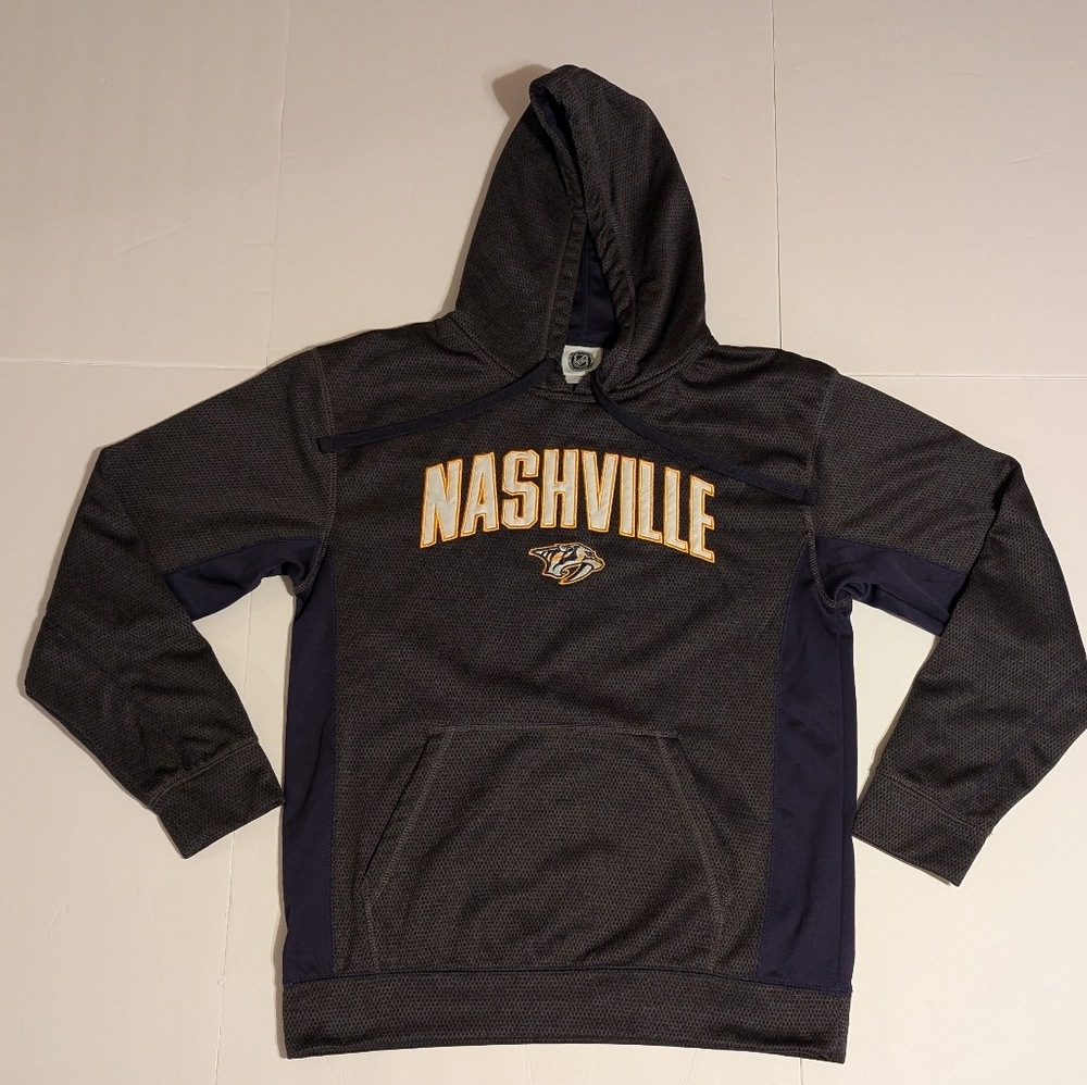 NHL Nashville Predators Hoodie in Black and Gold  Medium Adult